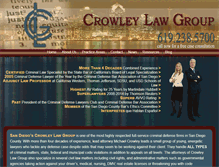 Tablet Screenshot of crowleylawgroup.com